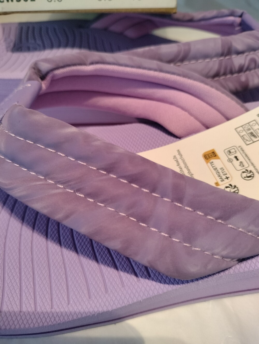 COFACE Women's Purple Flip Flop Sandals - Picture 2 of 4